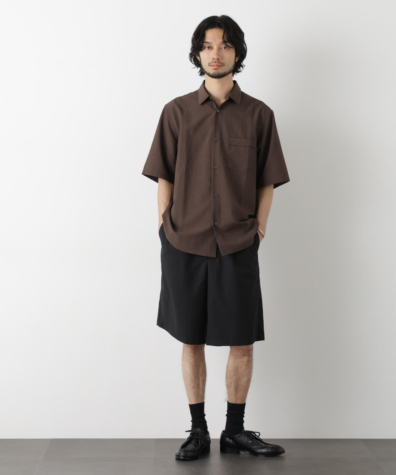 セオアルファ レギュラーカラーシャツ 半袖 6726121204