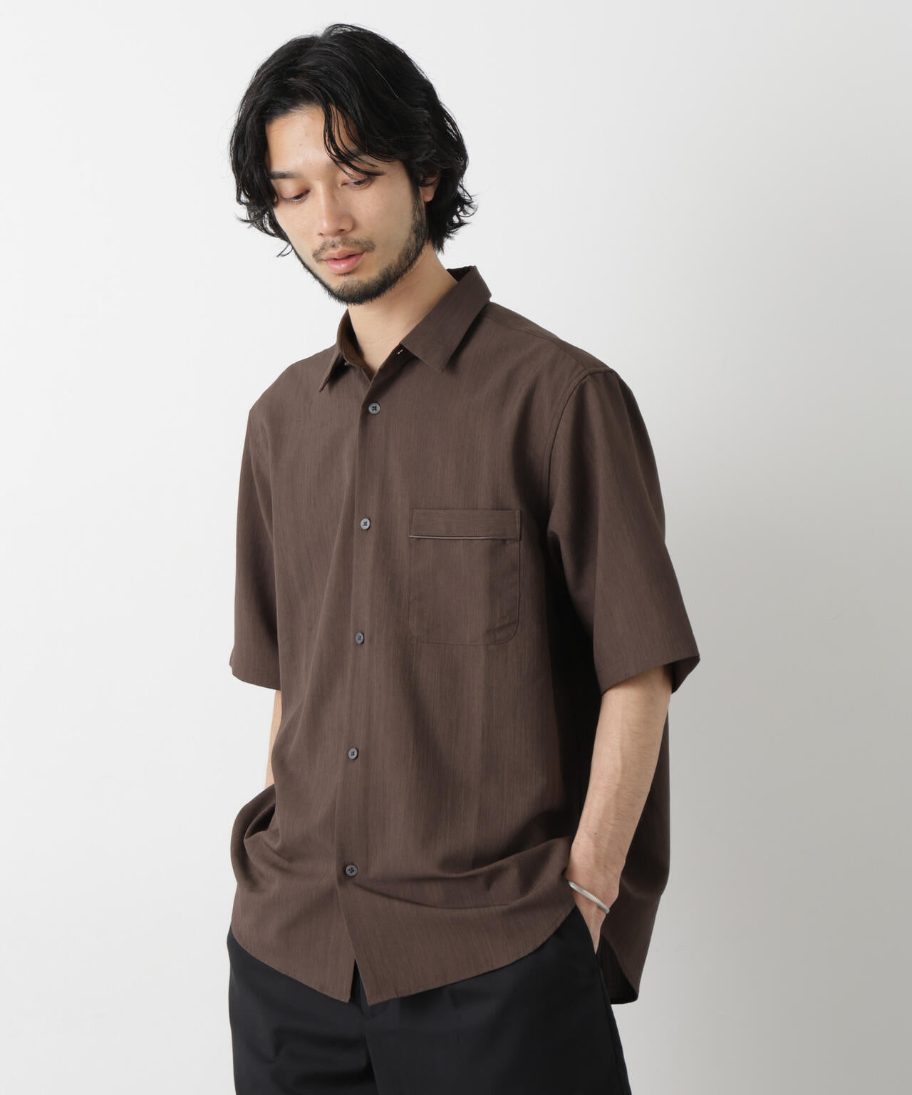 セオアルファ レギュラーカラーシャツ 半袖 6726121204