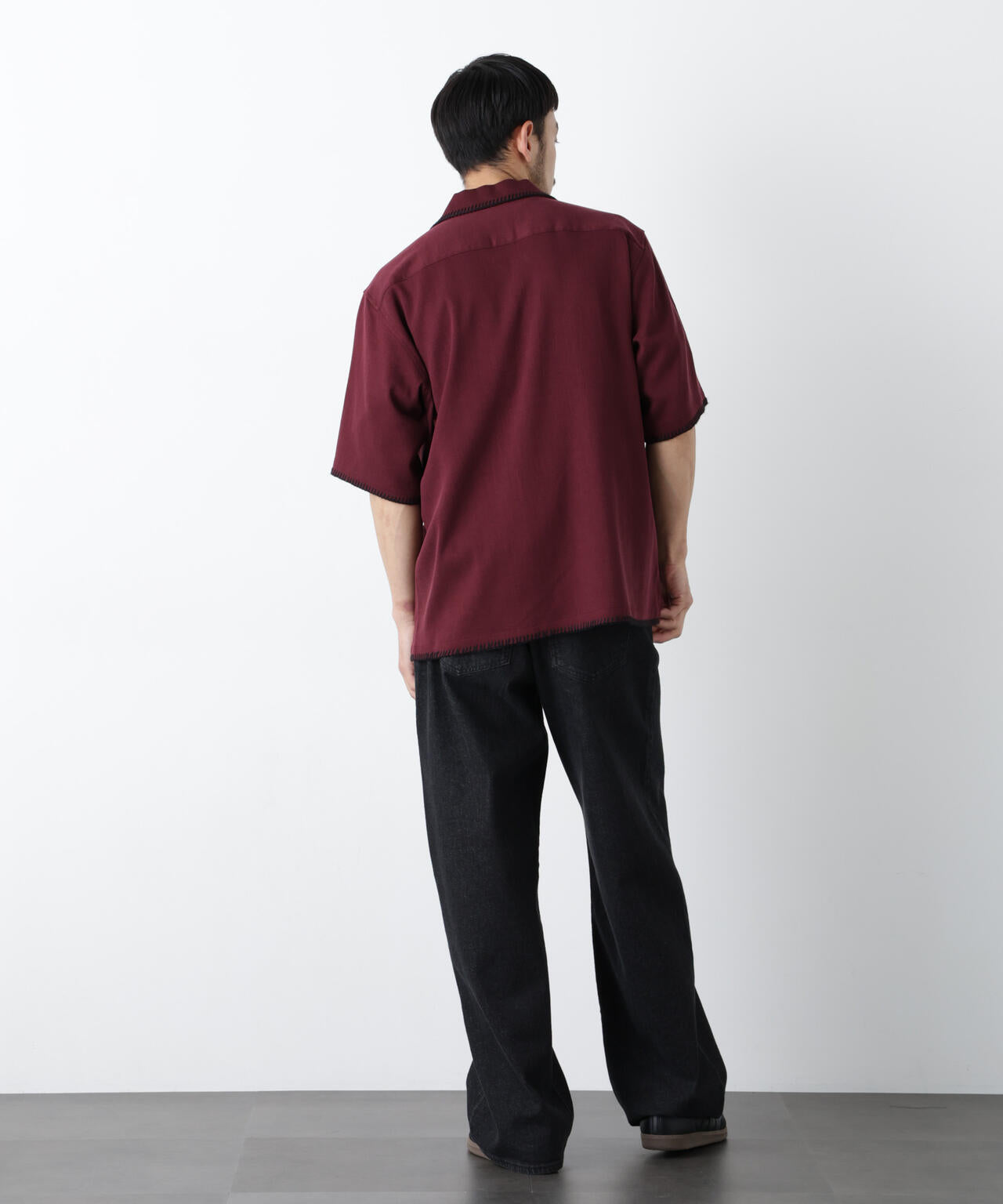 ブランケットステッチシャツ 半袖 6726121218