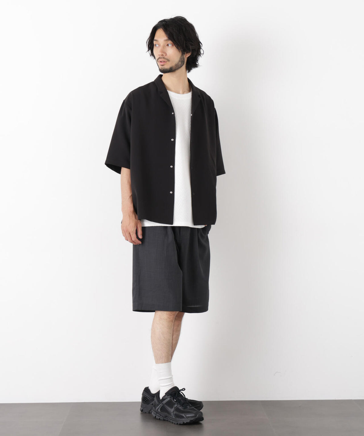 リングドットラペルシャツ 半袖 6726121221
