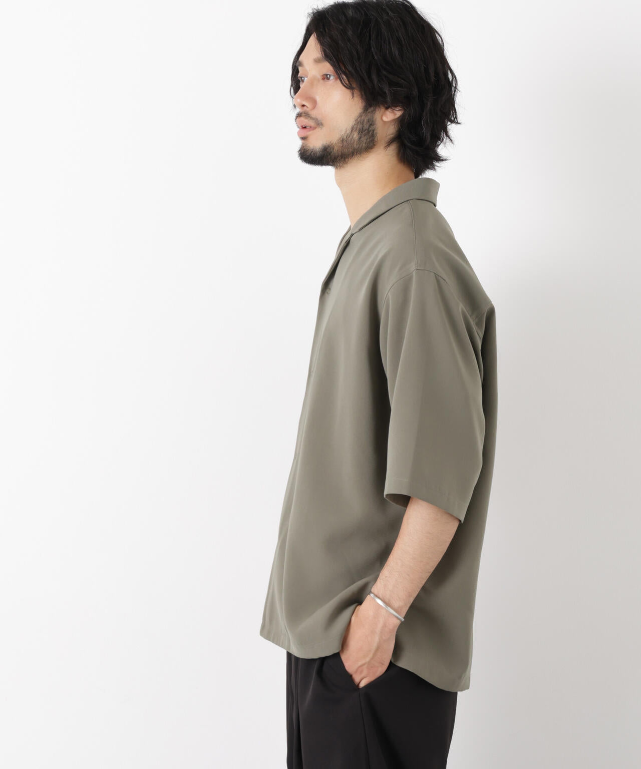 リングドットラペルシャツ 半袖 6726121221
