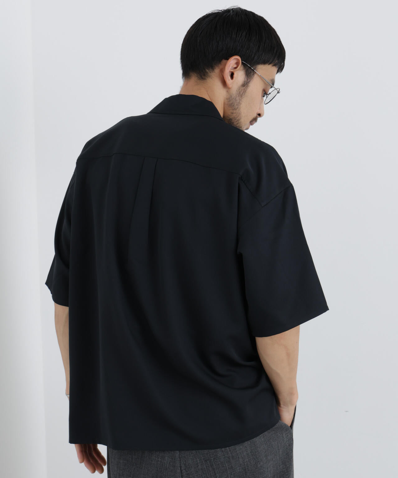 COOLFIBER(R)ドレープツイルシャツ半袖 6726121235