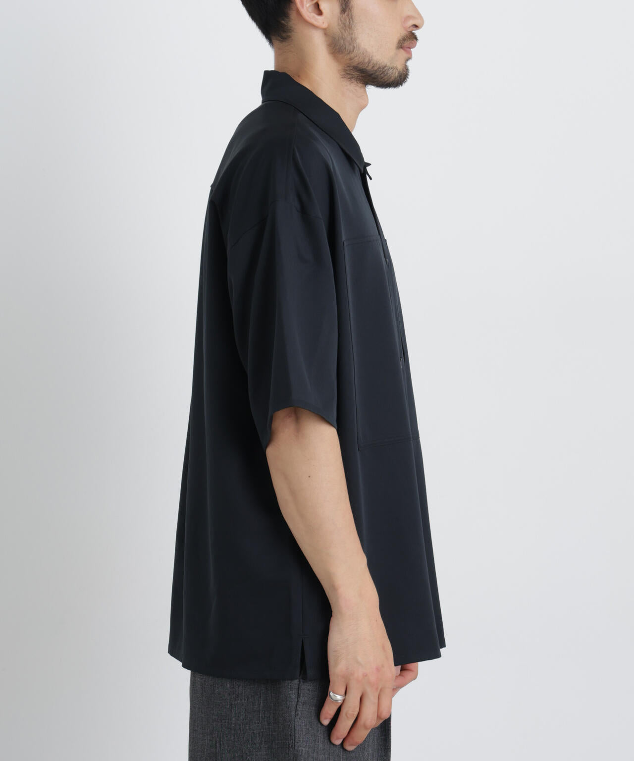 COOLFIBER(R)ドレープツイルシャツ半袖 6726121235