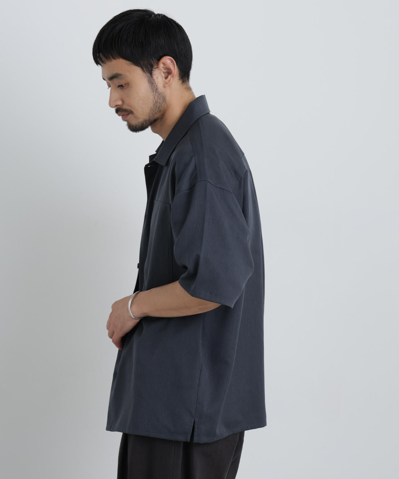 COOLFIBER(R)ドレープツイルシャツ半袖 6726121235