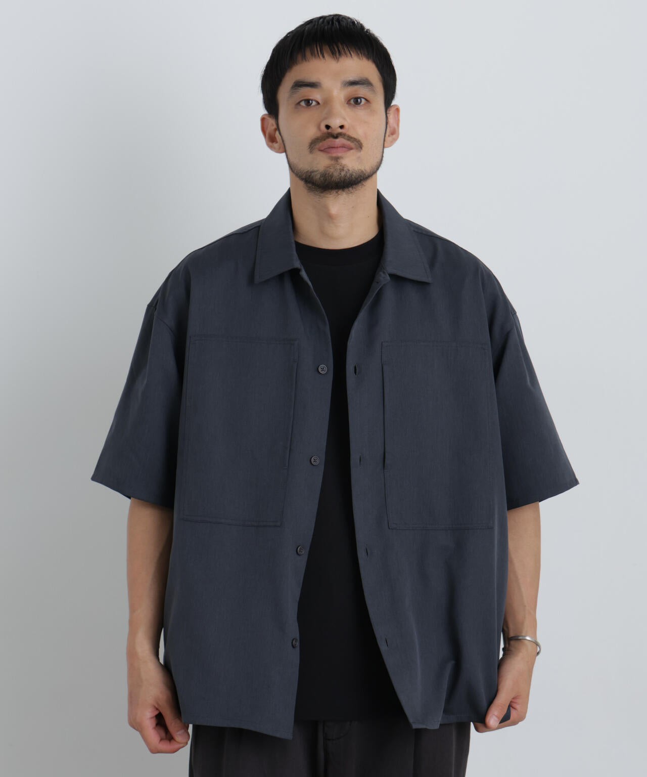 COOLFIBER(R)ドレープツイルシャツ半袖 6726121235