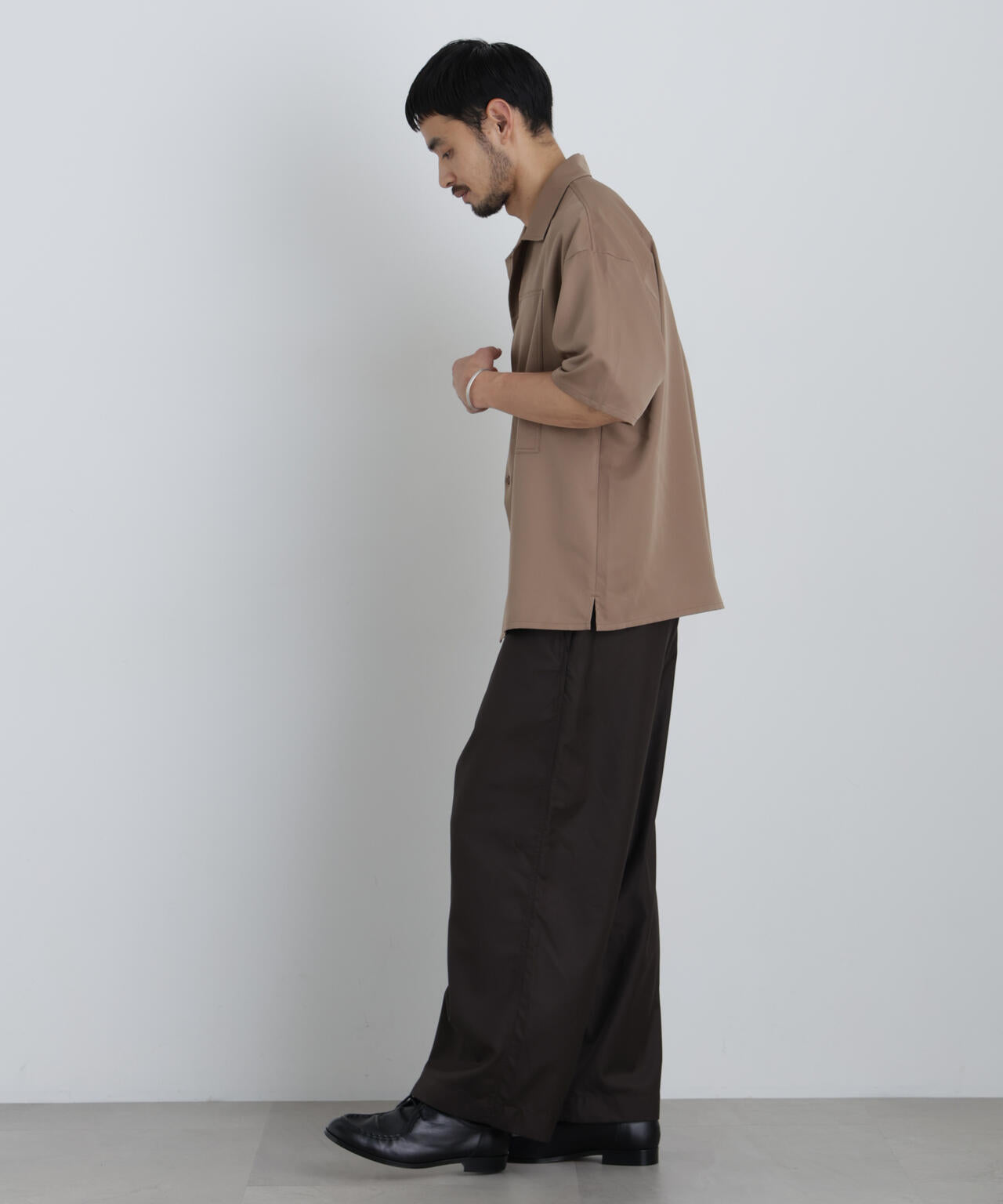COOLFIBER(R)ドレープツイルシャツ半袖 6726121235