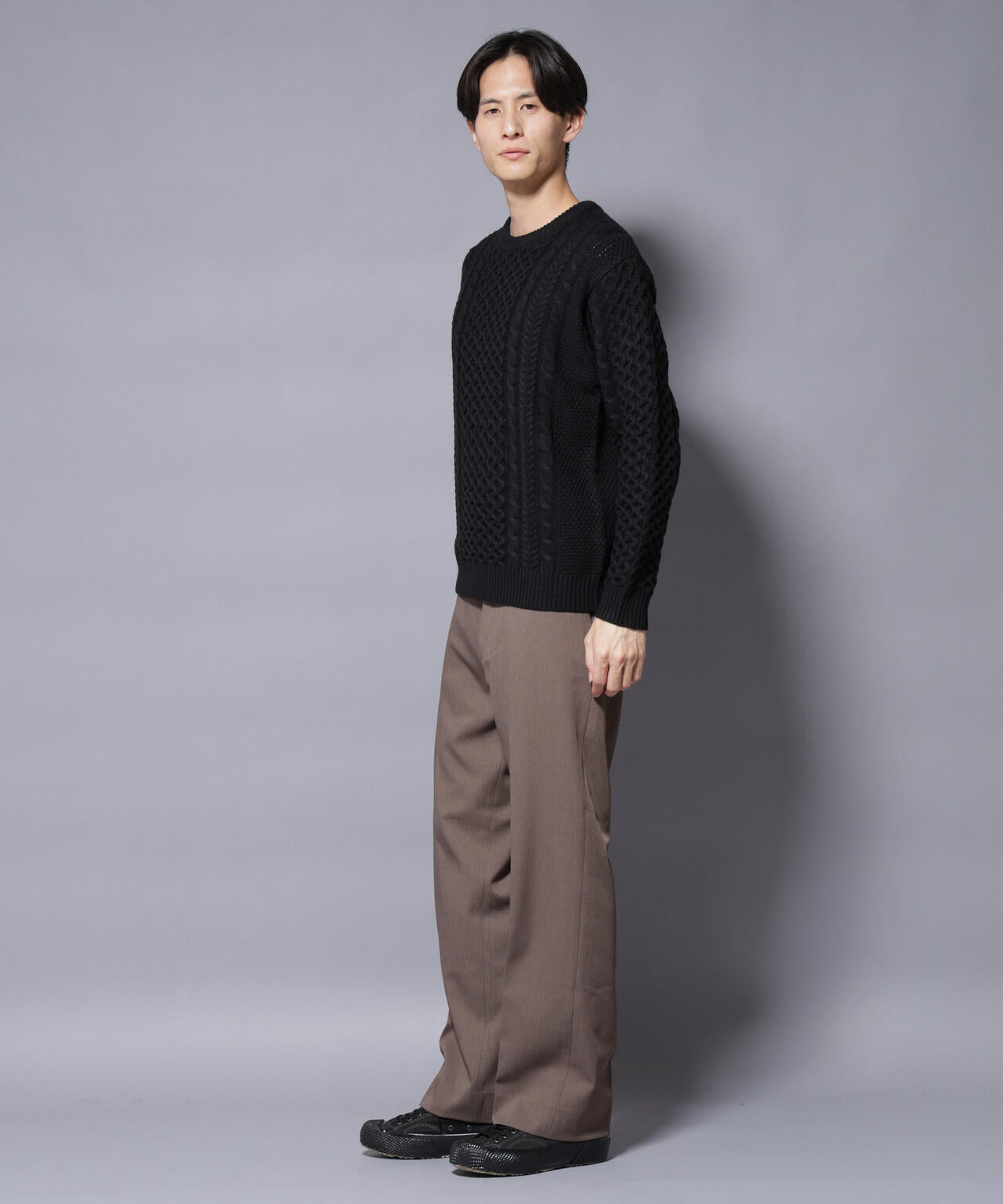 ローゲージケーブルニット 6726122207