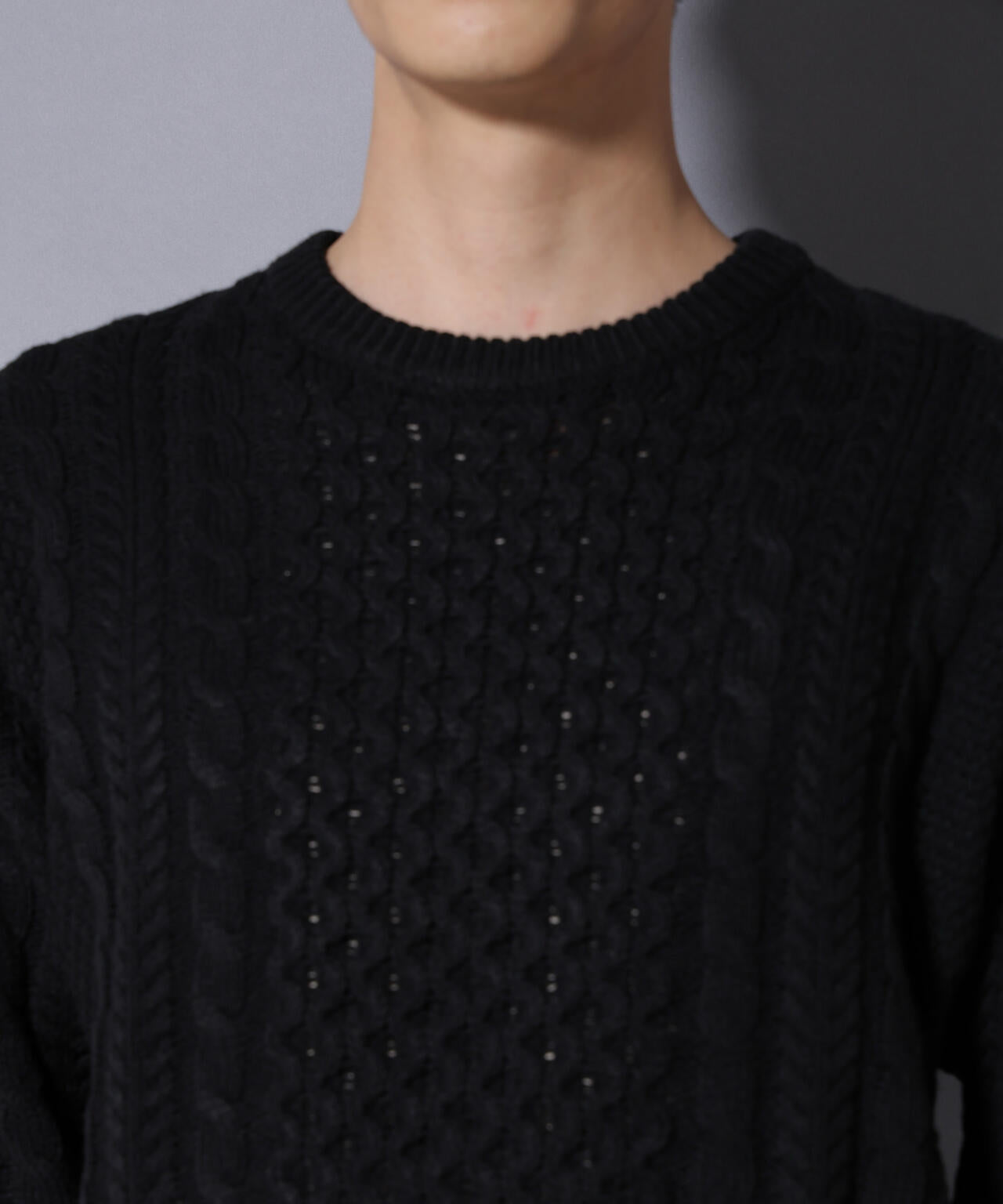 ローゲージケーブルニット 6726122207