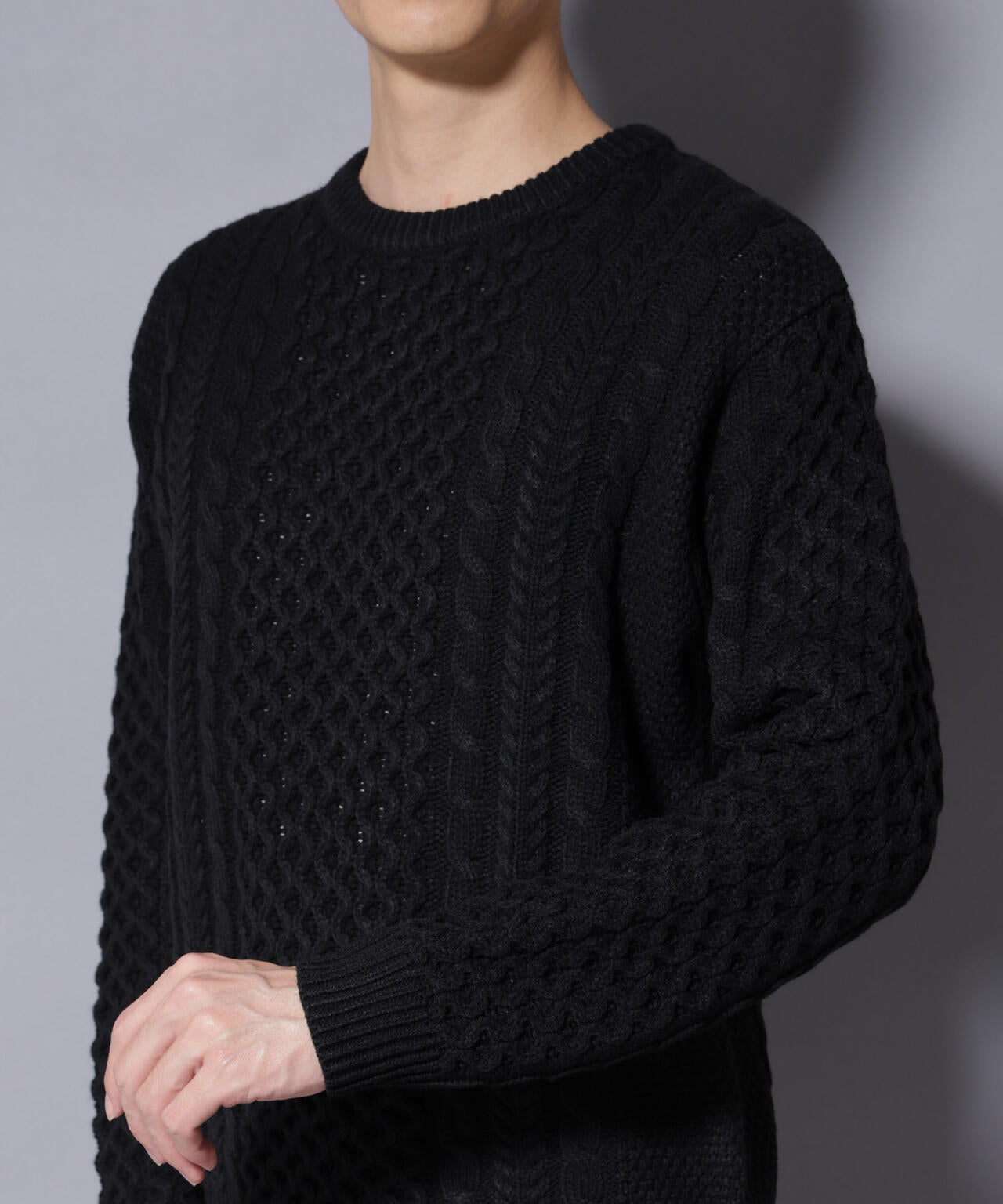 ローゲージケーブルニット 6726122207