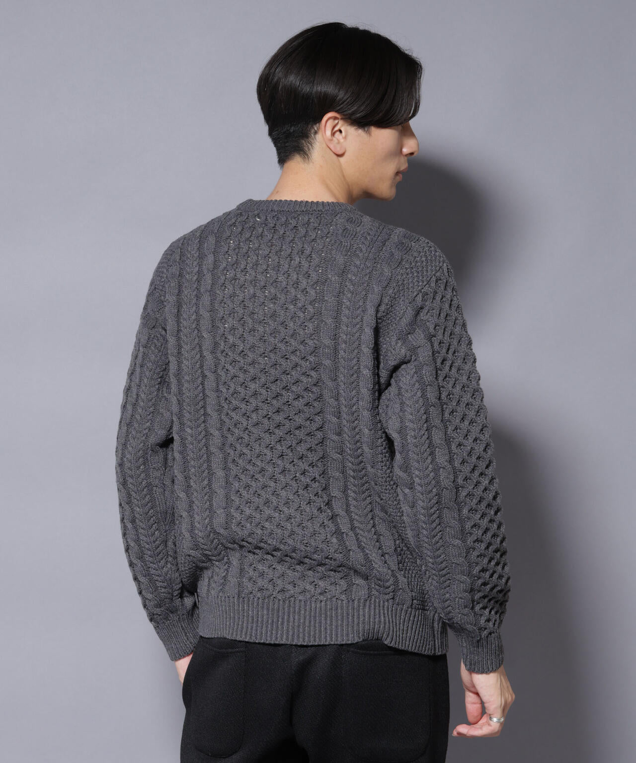 ローゲージケーブルニット 6726122207