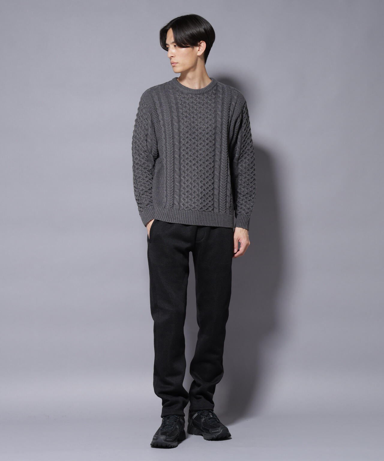 ローゲージケーブルニット 6726122207