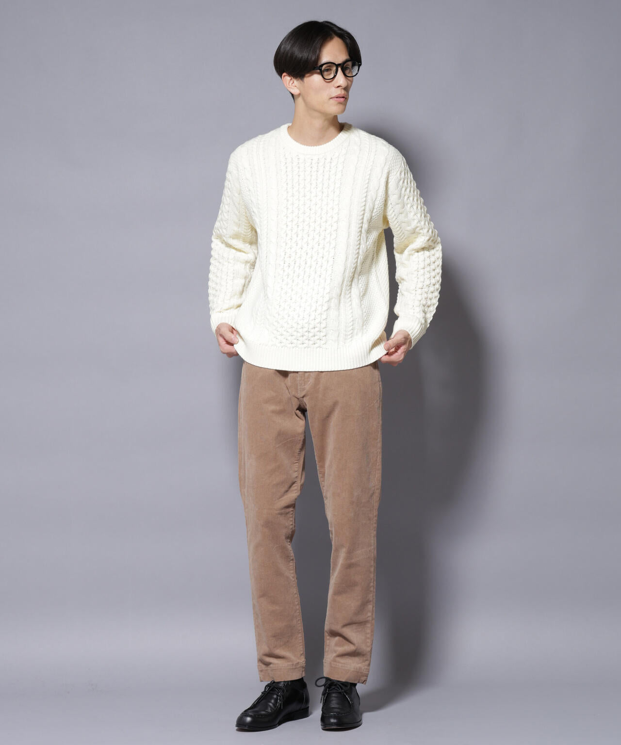 ローゲージケーブルニット 6726122207