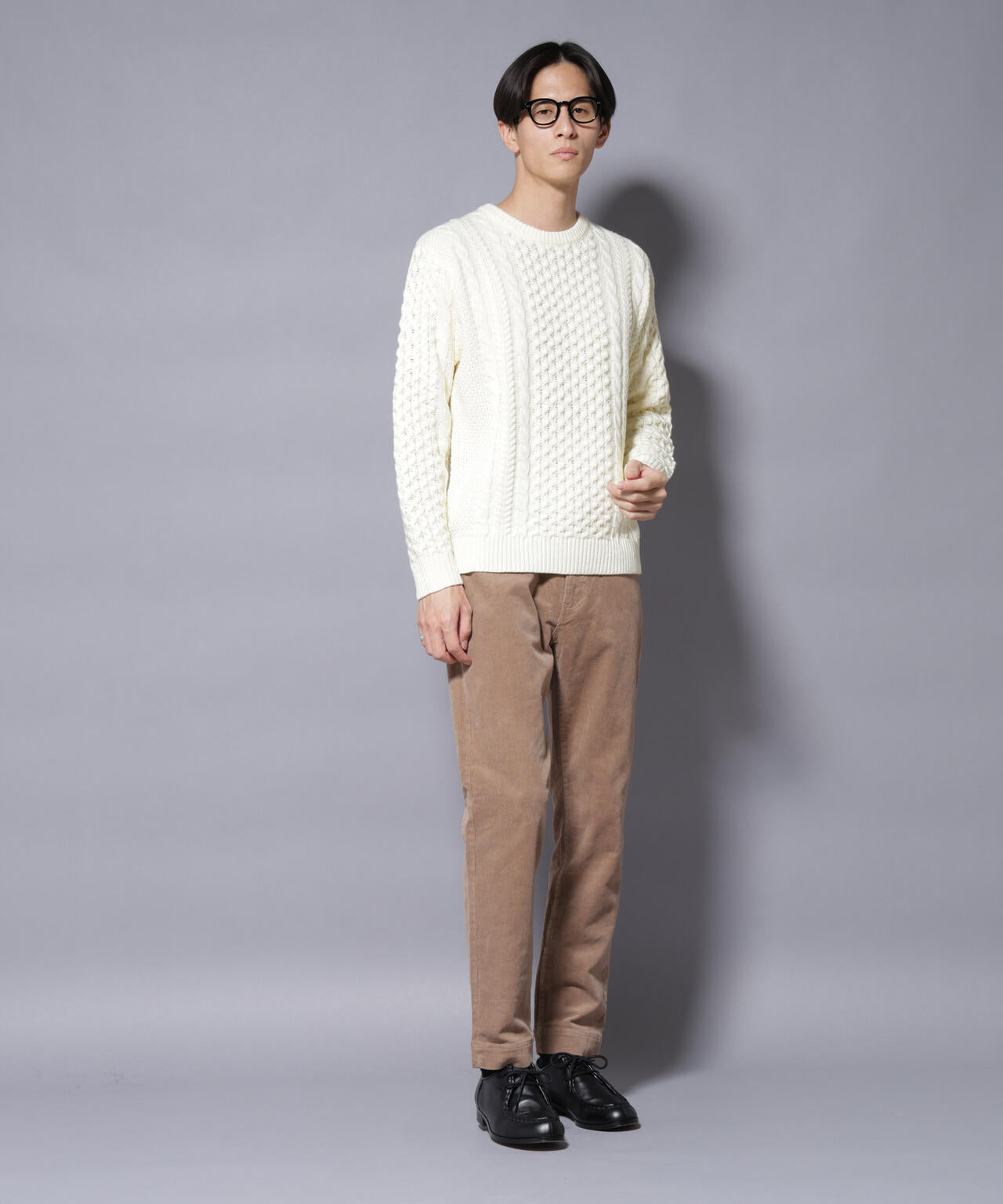 ローゲージケーブルニット 6726122207