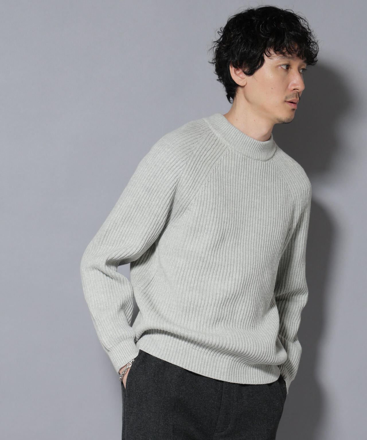 8GSHOOT モックネックニットセーター　新品未使用　サイズXL 総針モックネックニット