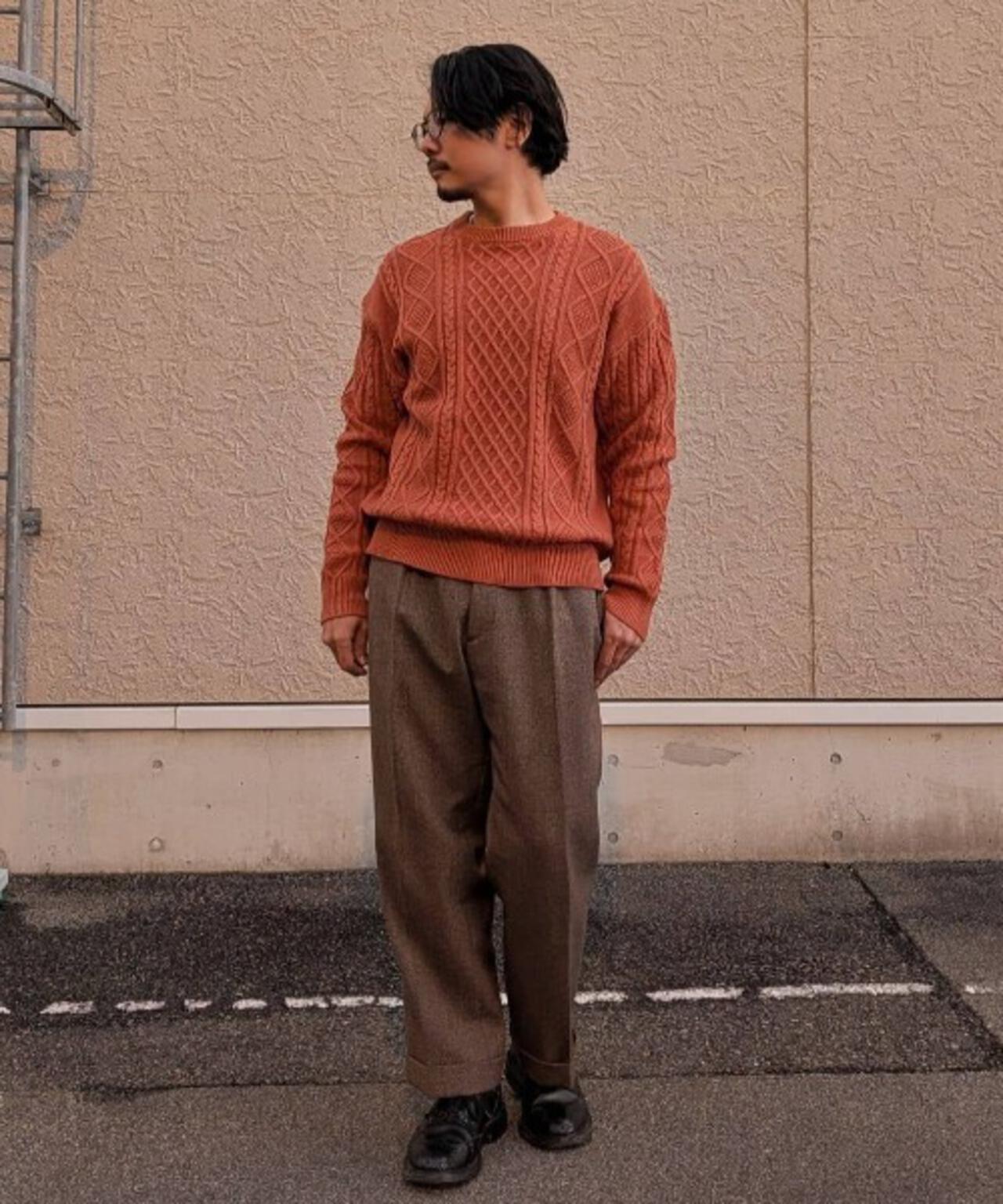 コットンMIXバルキーケーブルニット 6726122211