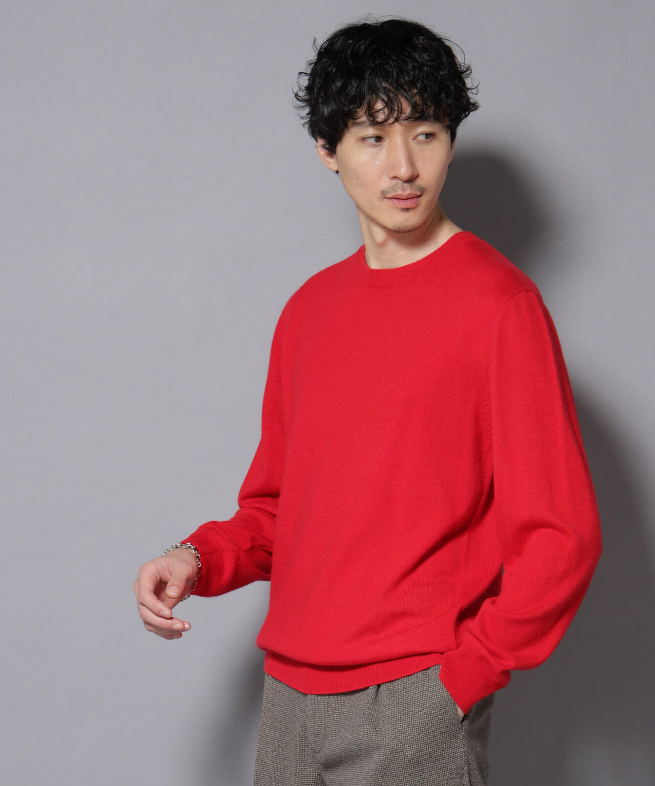 Drawer ウールカシミヤ天竺編みクルーネック ニット 1 23区（ニジュウサンク） ニット セーター 「滝沢眞規子さん着用/洗える