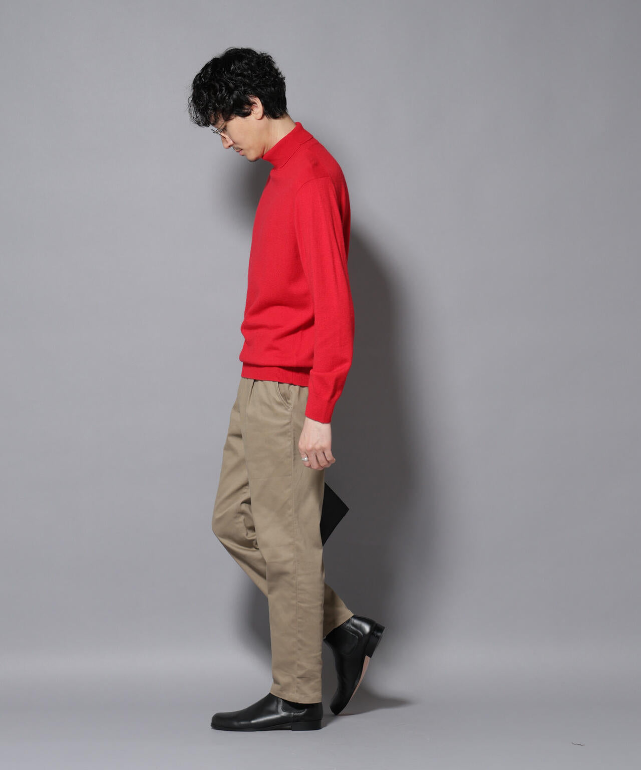 カシミヤミックスタートルネックニット 6726122213