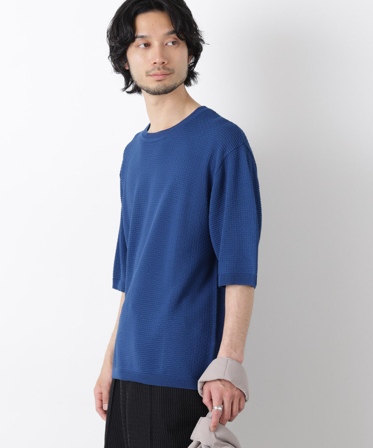 エアリードレープ ニットTシャツ 半袖 6726122215