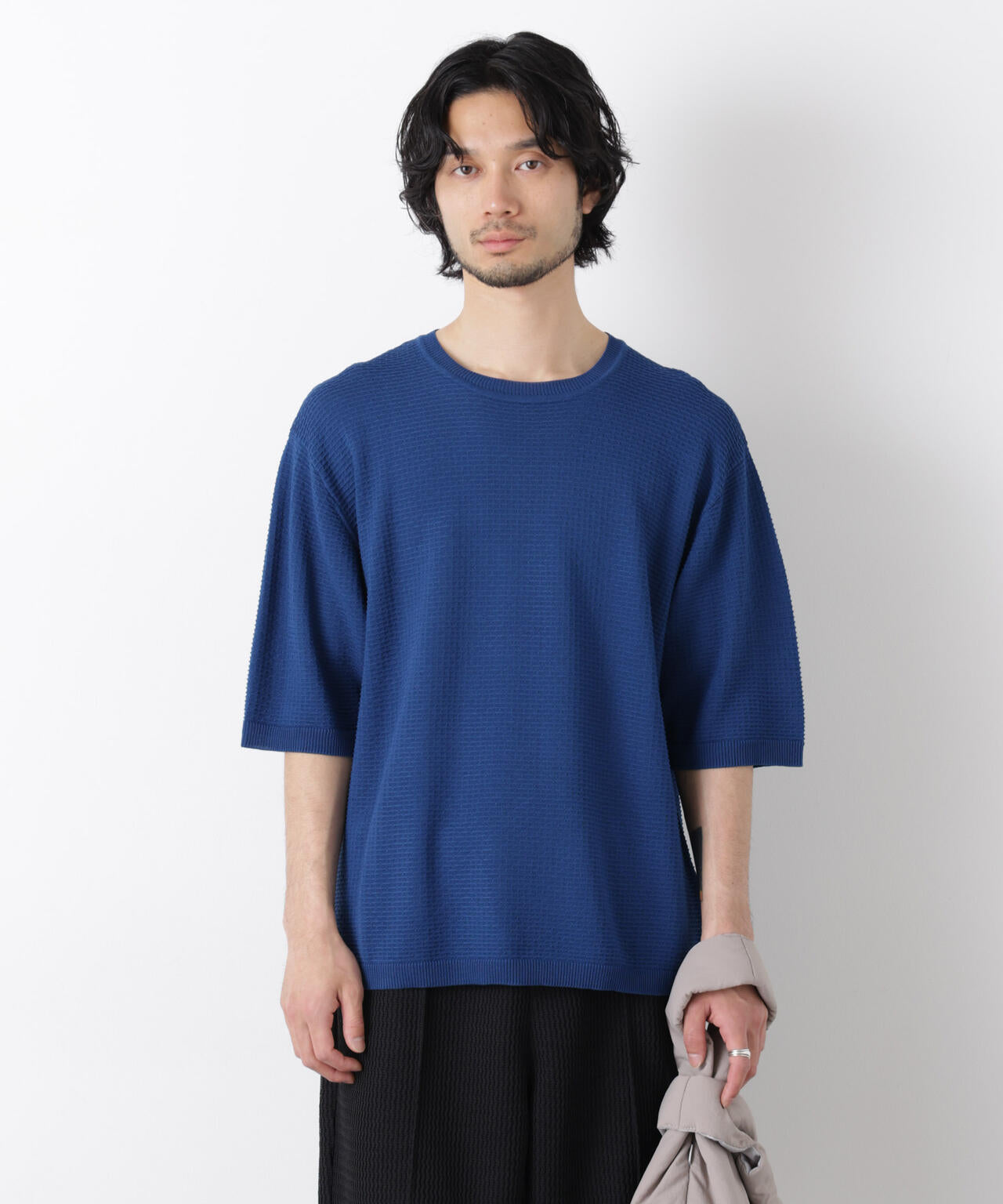 エアリードレープ ニットTシャツ 半袖 6726122215