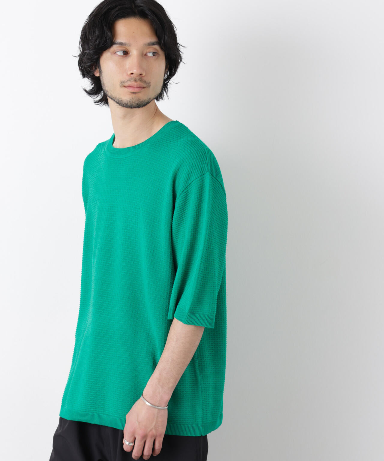 エアリードレープ ニットTシャツ 半袖 6726122215