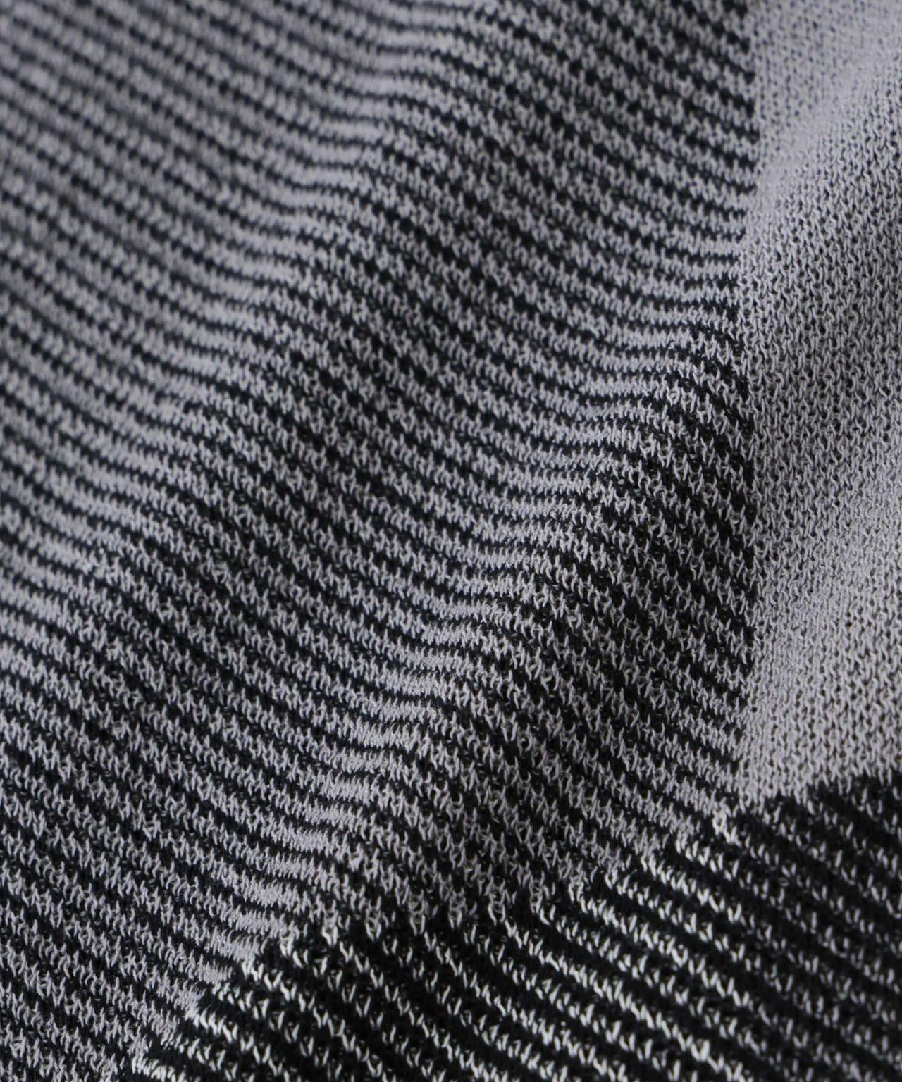 切替チェックニットTシャツ 半袖 6726122222