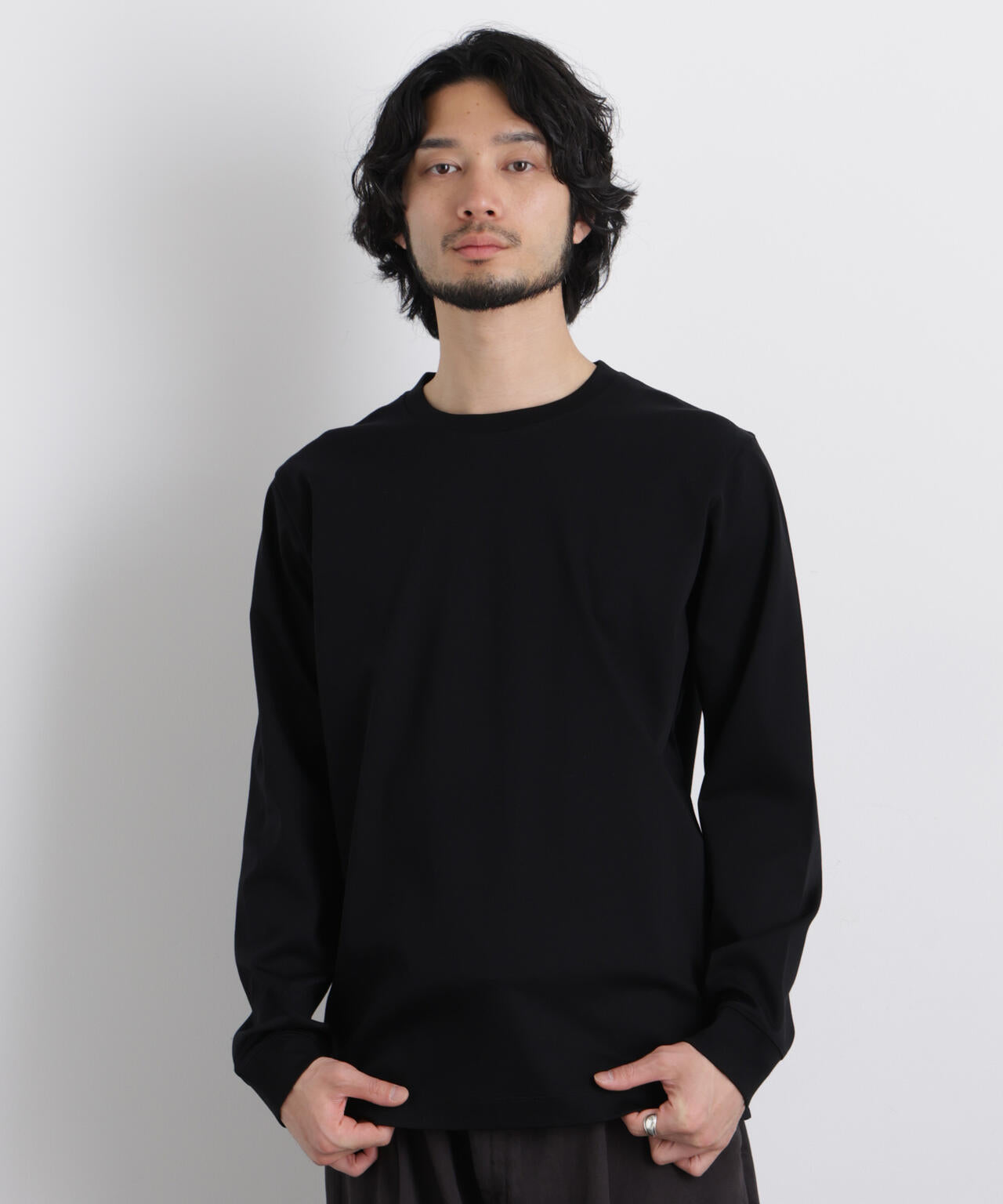 アンチスメルクルーネックTシャツ 長袖 6726123201