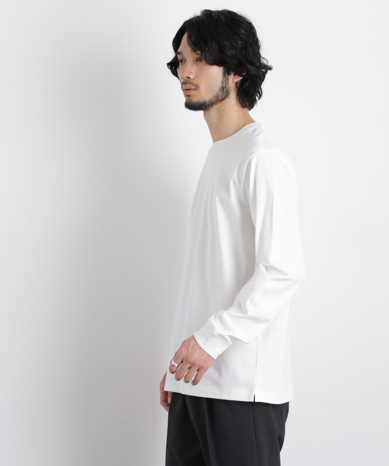 アンチスメルクルーネックTシャツ 長袖 6726123201