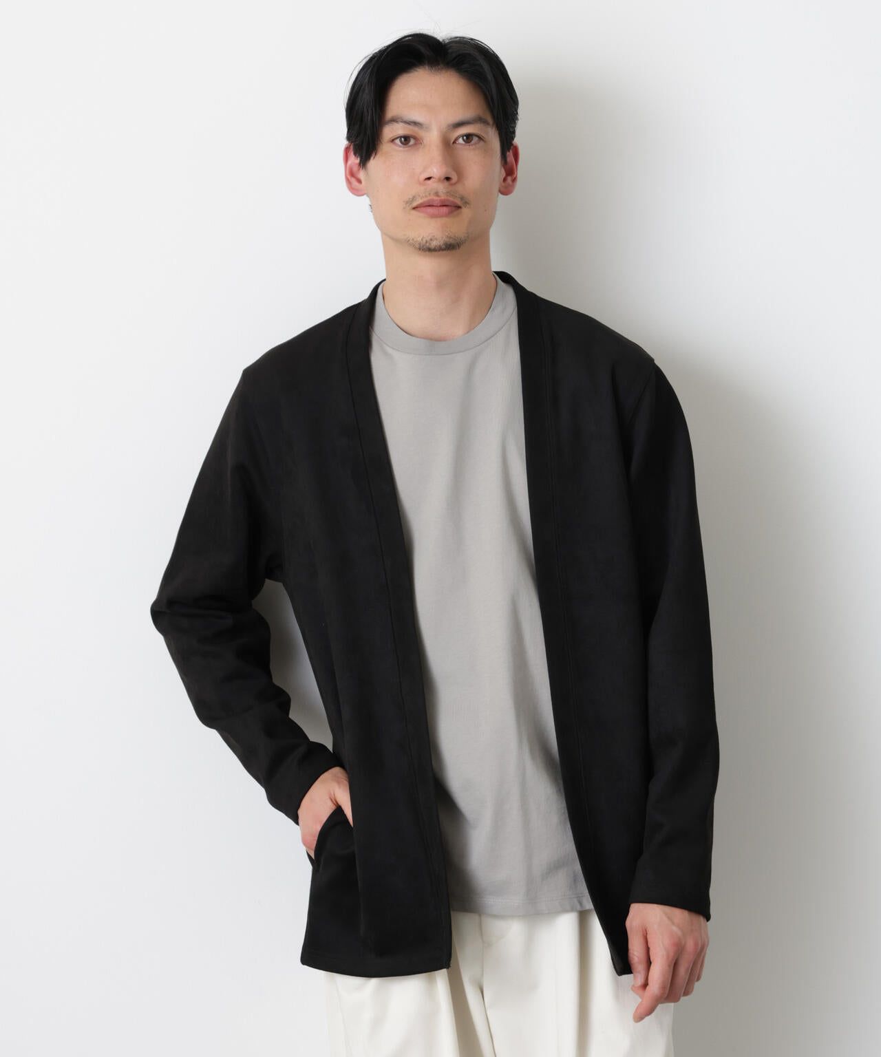 フェイクスエードトッパーカーディガン 6726123204