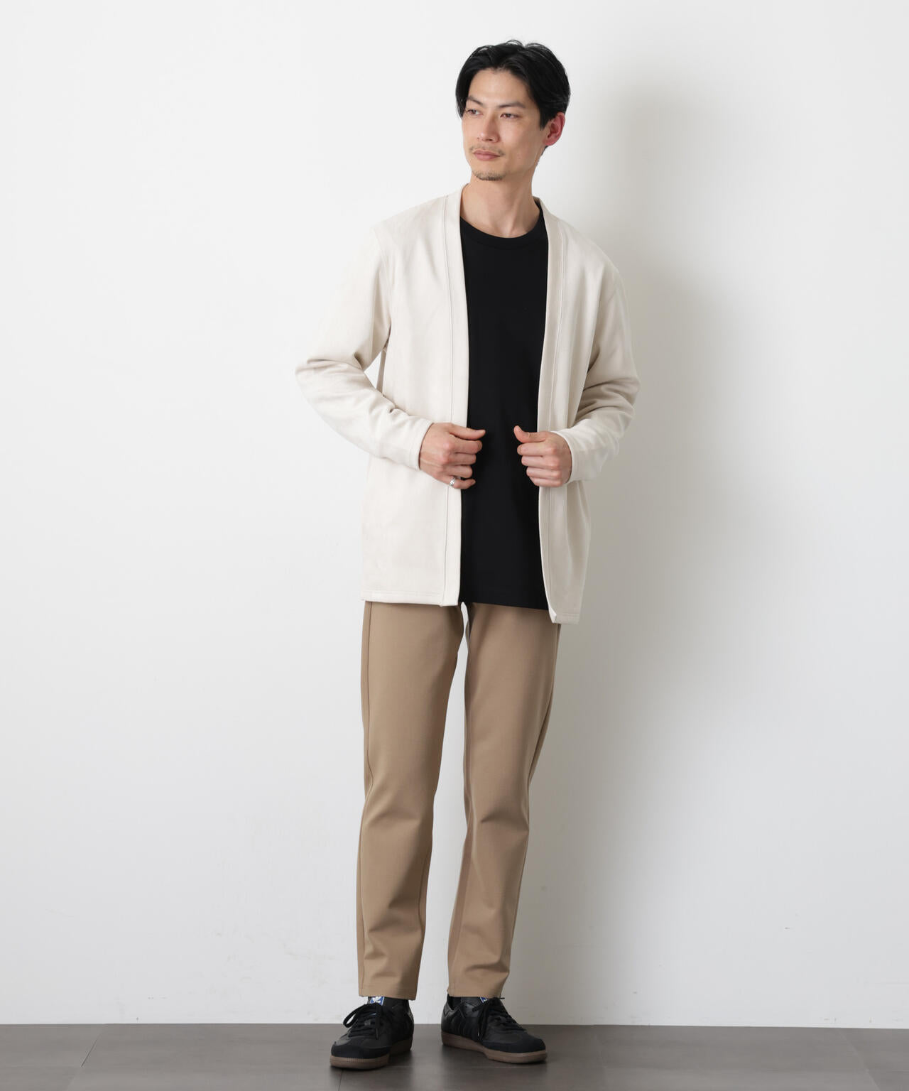 フェイクスエードトッパーカーディガン 6726123204