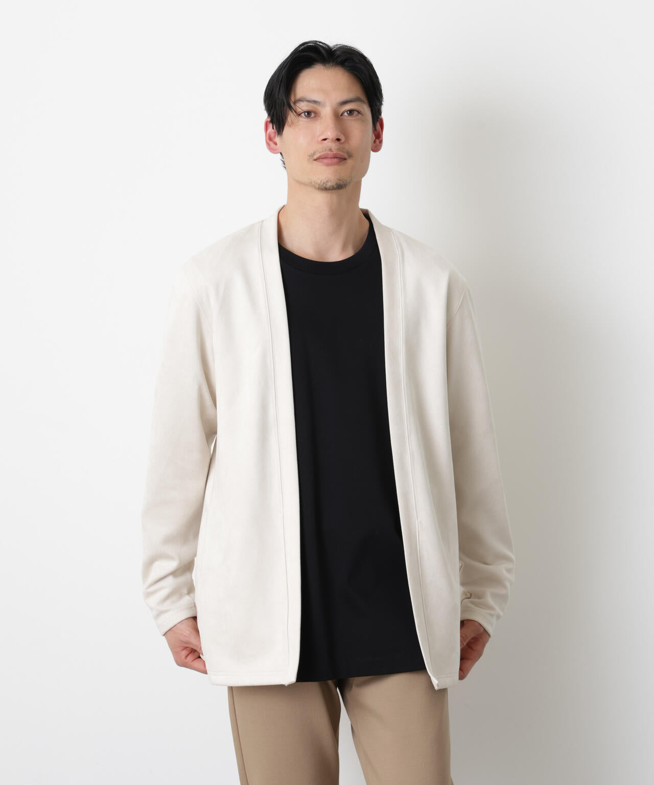 フェイクスエードトッパーカーディガン 6726123204