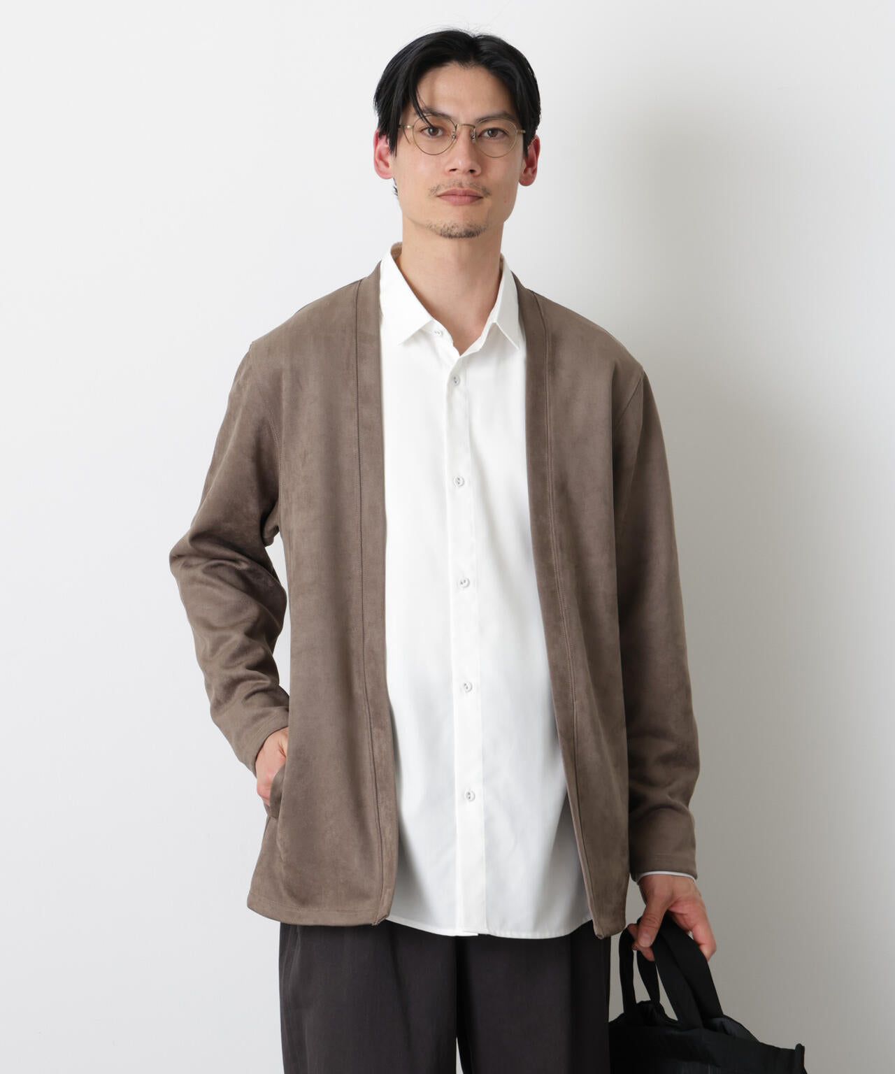 フェイクスエードトッパーカーディガン 6726123204