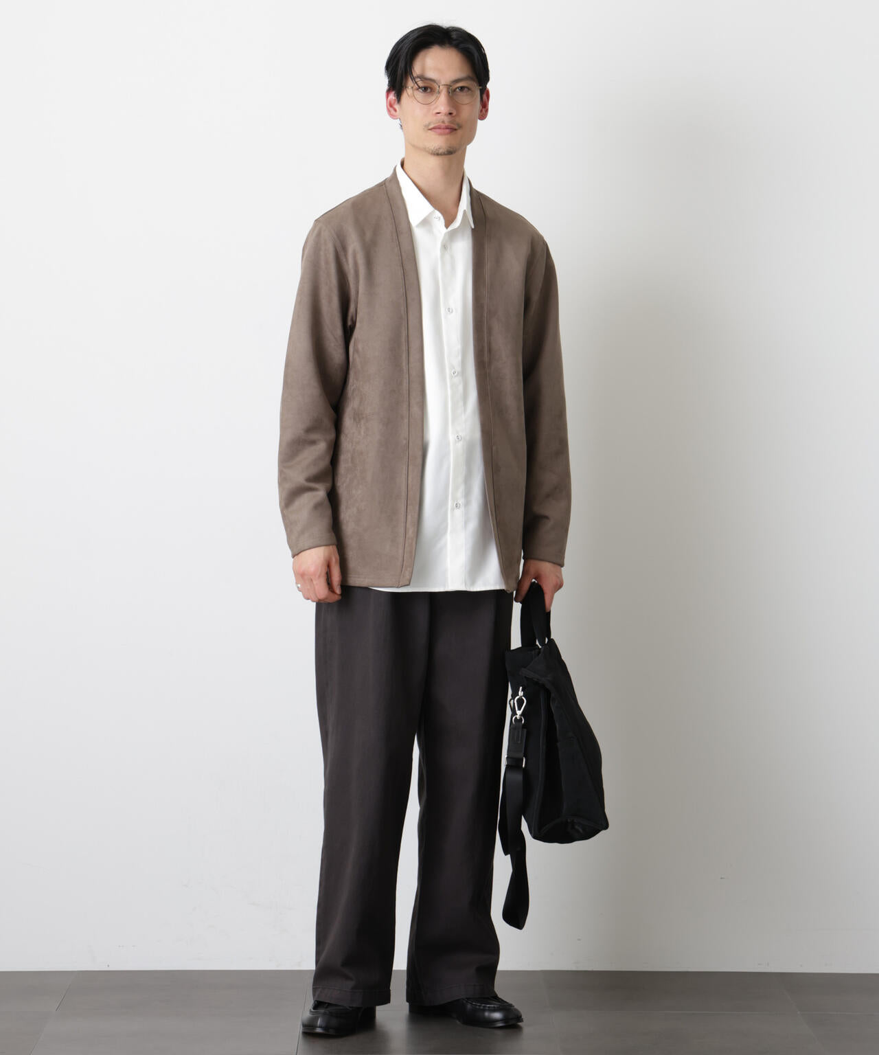 フェイクスエードトッパーカーディガン 6726123204