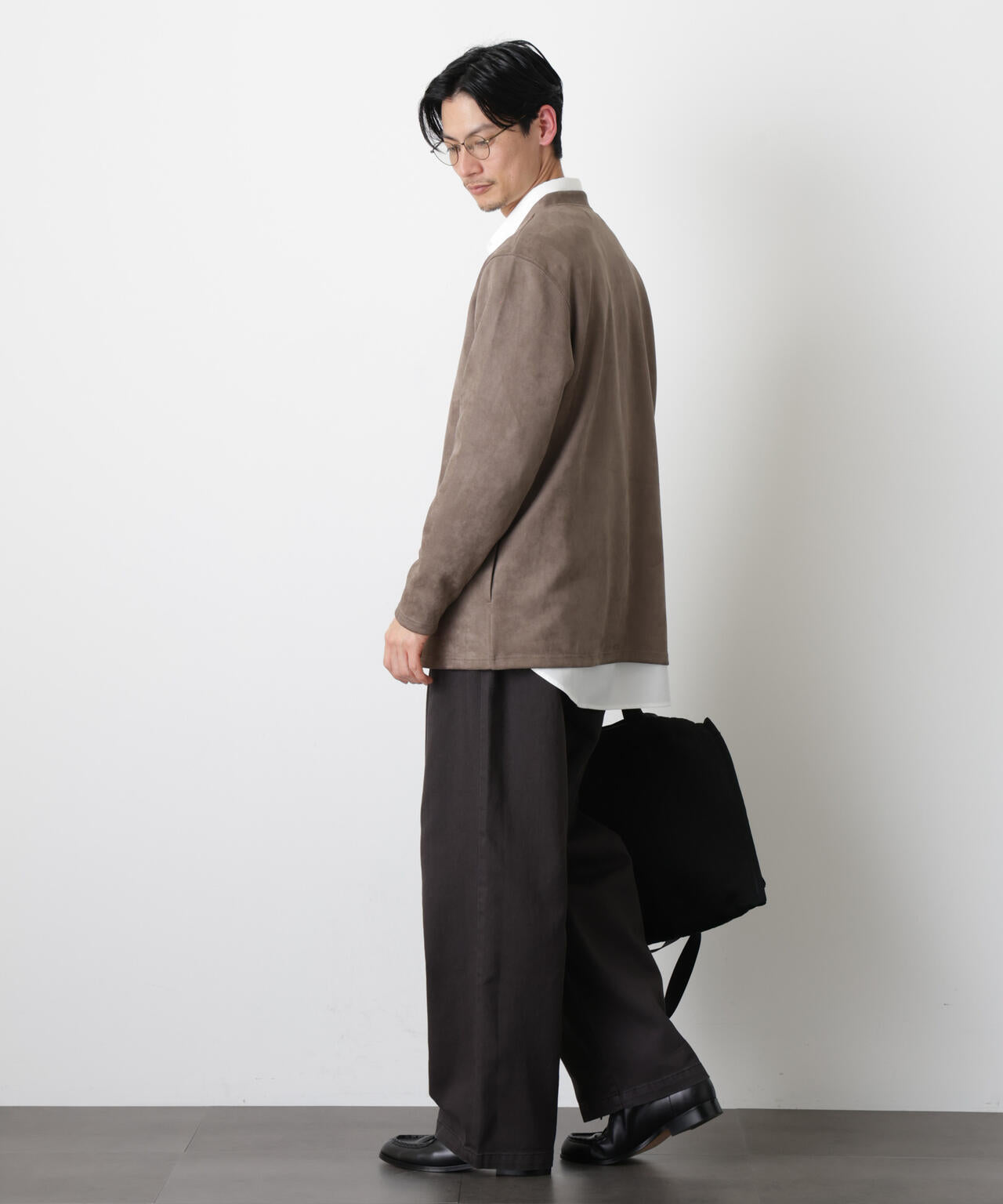 フェイクスエードトッパーカーディガン 6726123204