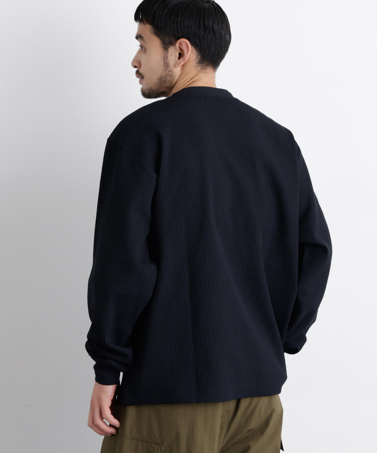 ワッフルプルオーバーTシャツ 長袖 6726123208