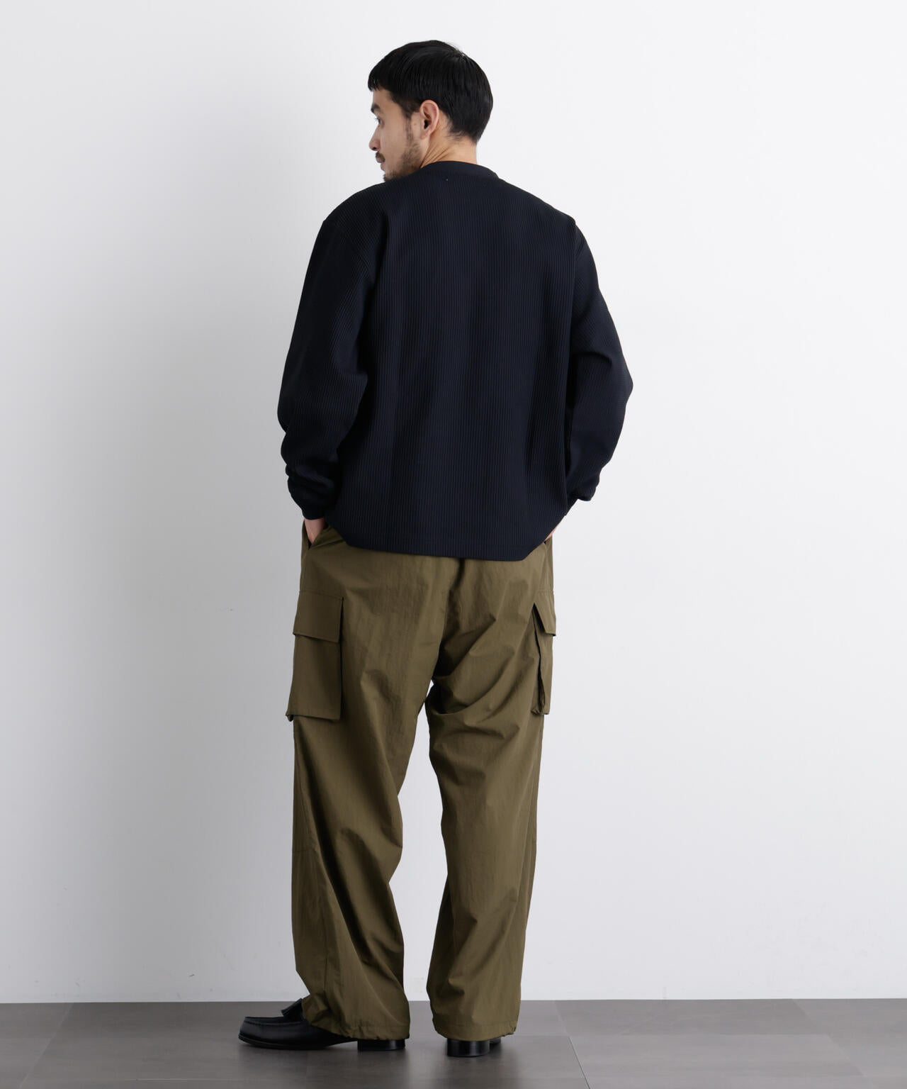 ワッフルプルオーバーTシャツ 長袖 6726123208
