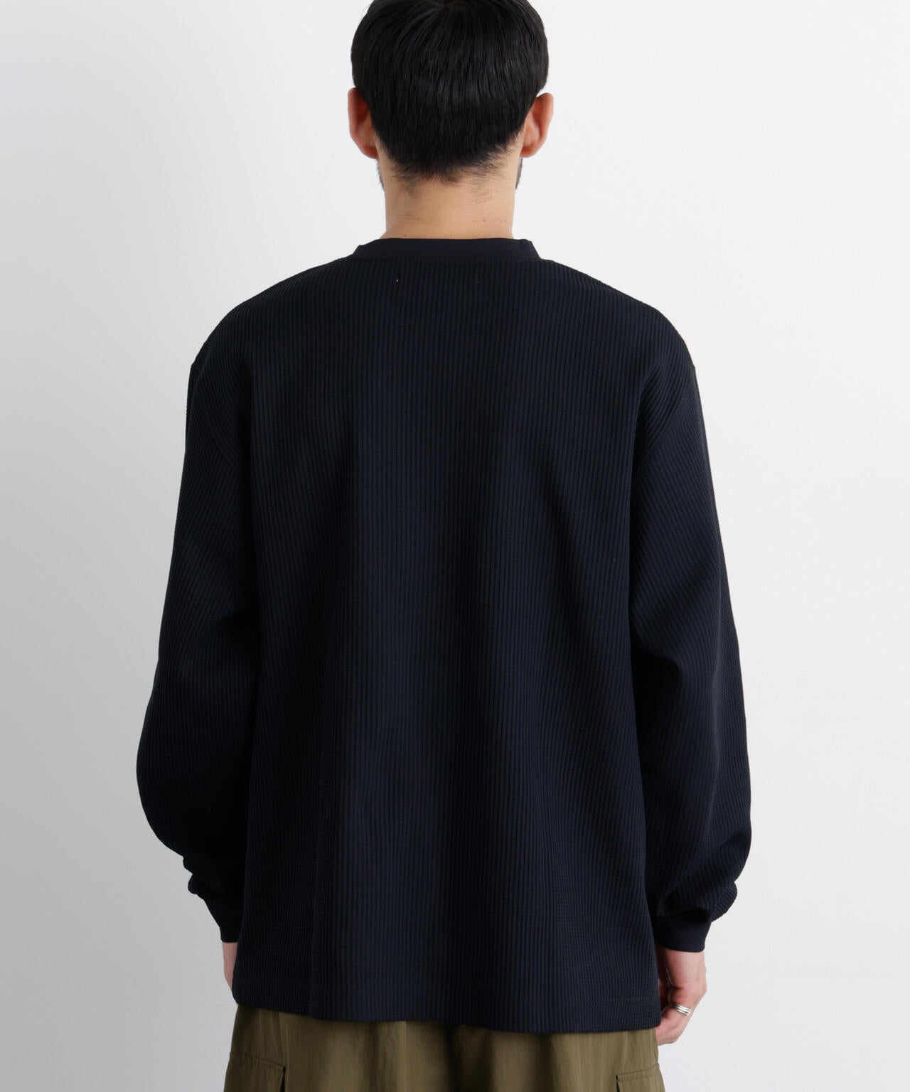 ワッフルプルオーバーTシャツ 長袖 6726123208