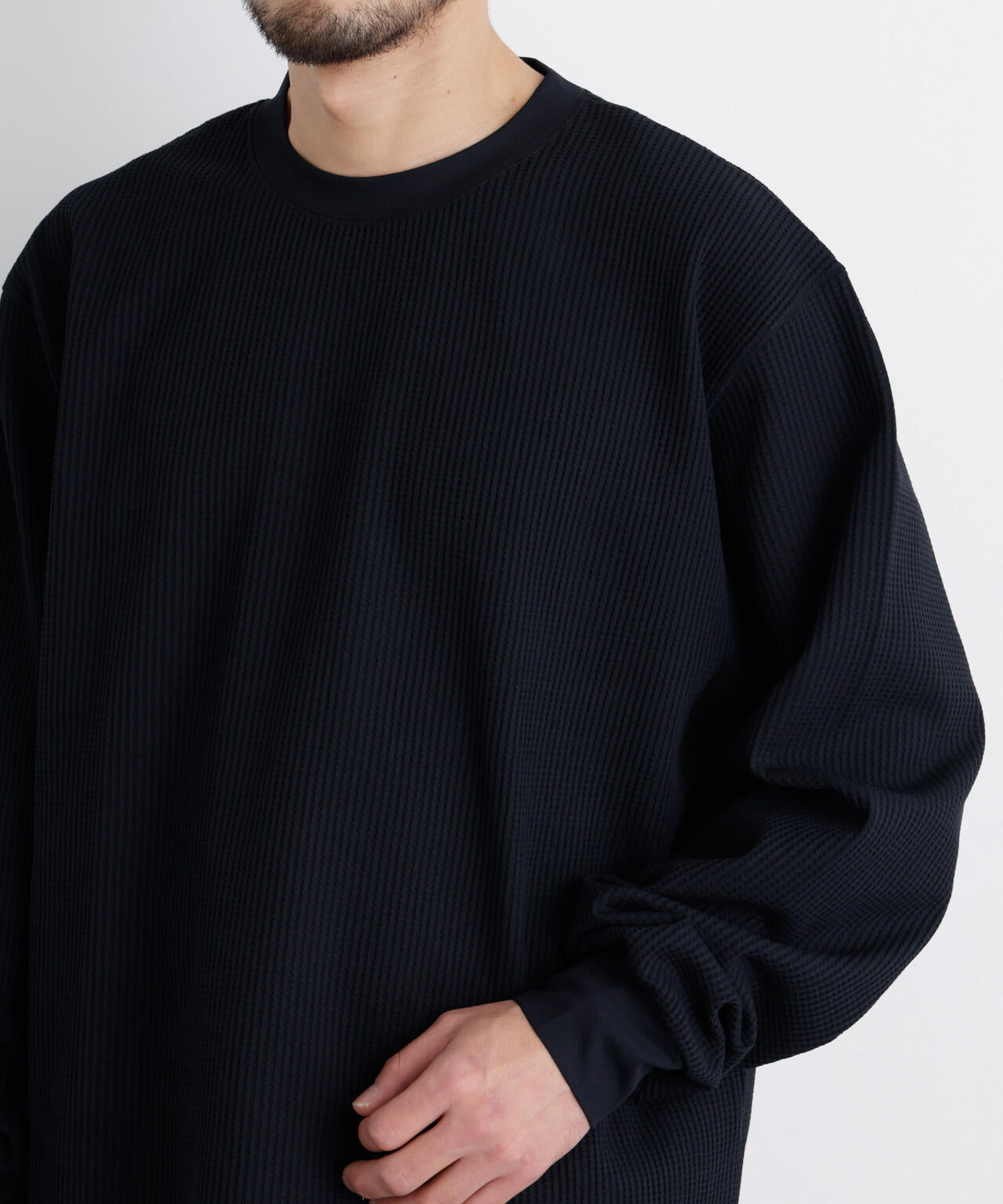 ワッフルプルオーバーTシャツ 長袖 6726123208
