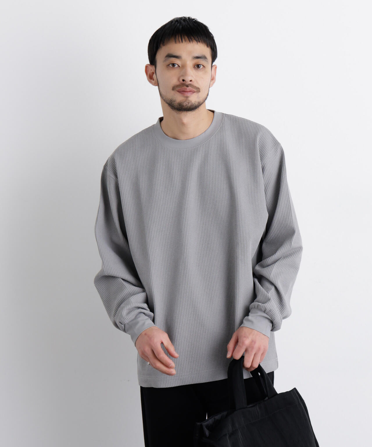 ワッフルプルオーバーTシャツ 長袖 6726123208