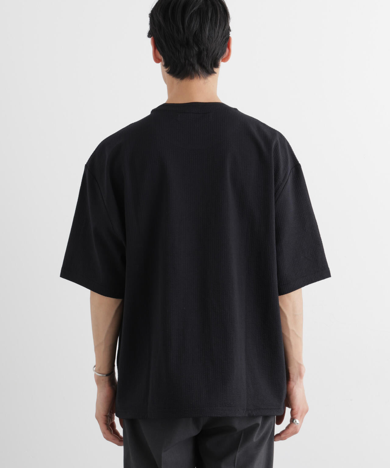 シルケットサッカーワイドTシャツ 半袖 6726124207