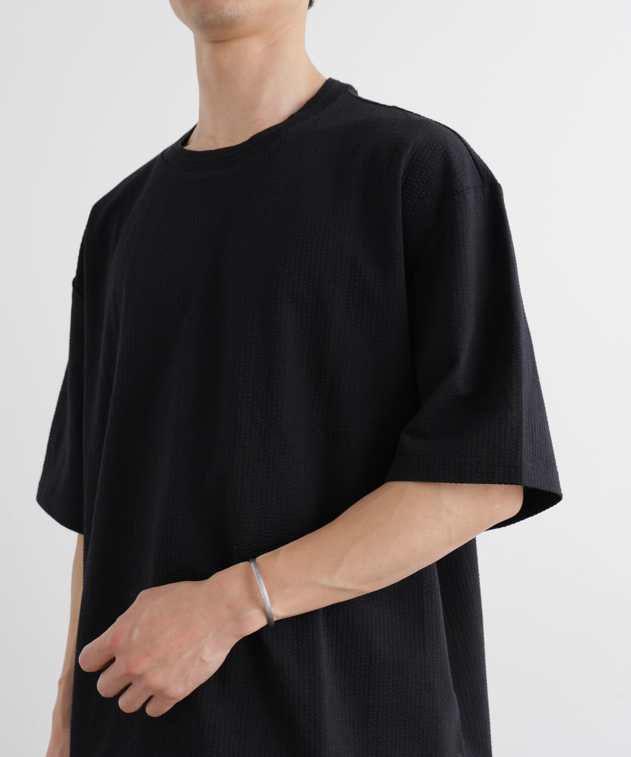 シルケットサッカーワイドTシャツ 半袖 6726124207