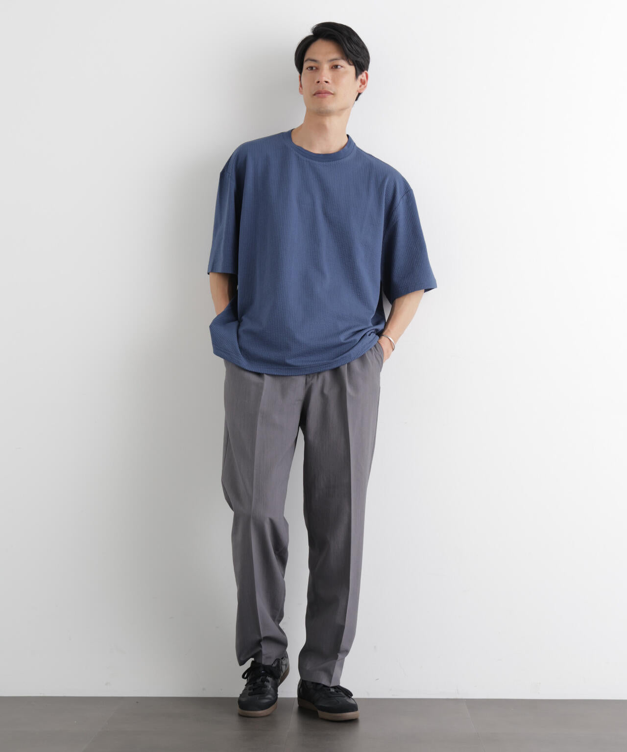 シルケットサッカーワイドTシャツ 半袖 6726124207