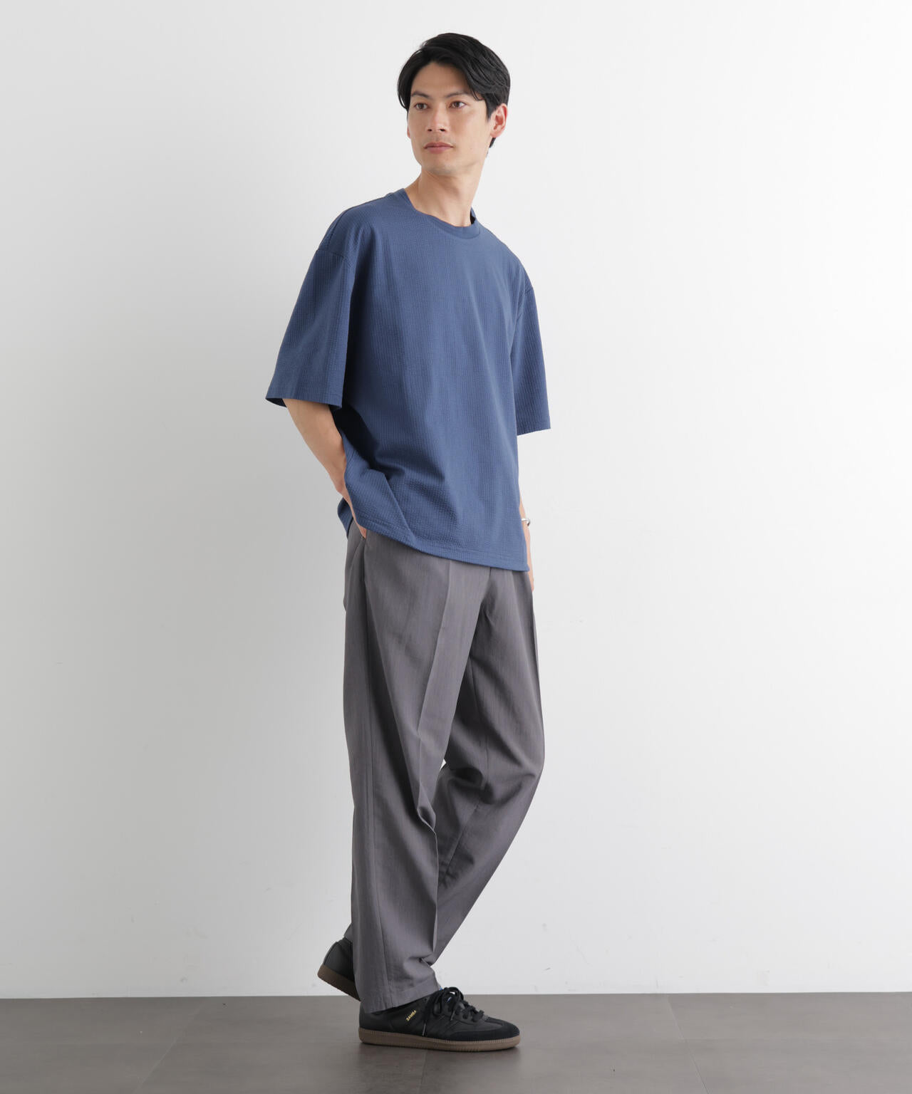 シルケットサッカーワイドTシャツ 半袖 6726124207