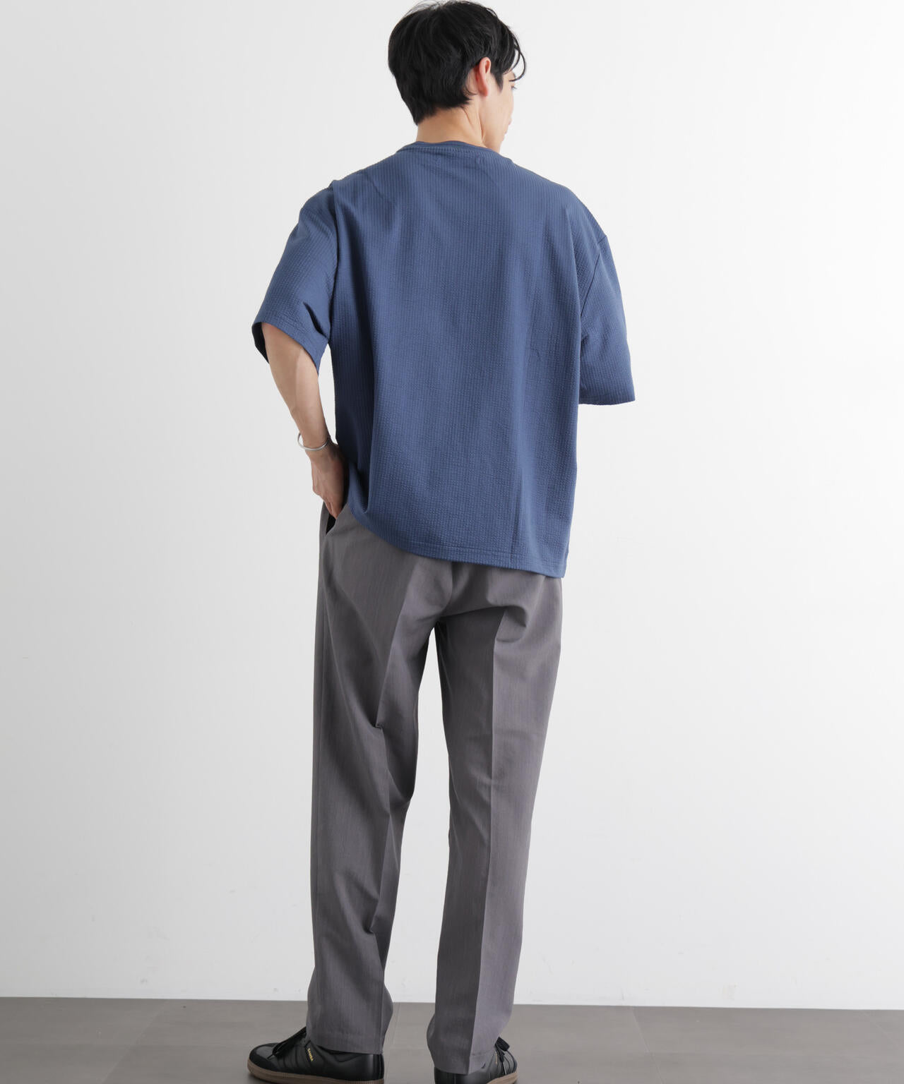 シルケットサッカーワイドTシャツ 半袖 6726124207