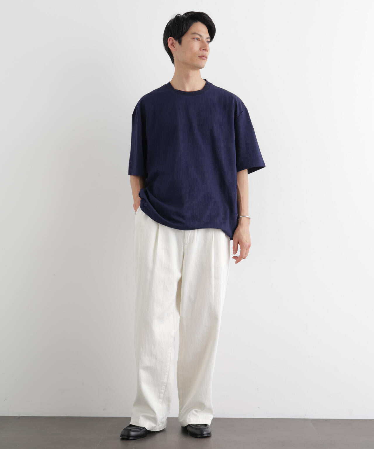 シルケットサッカーワイドTシャツ 半袖 6726124207