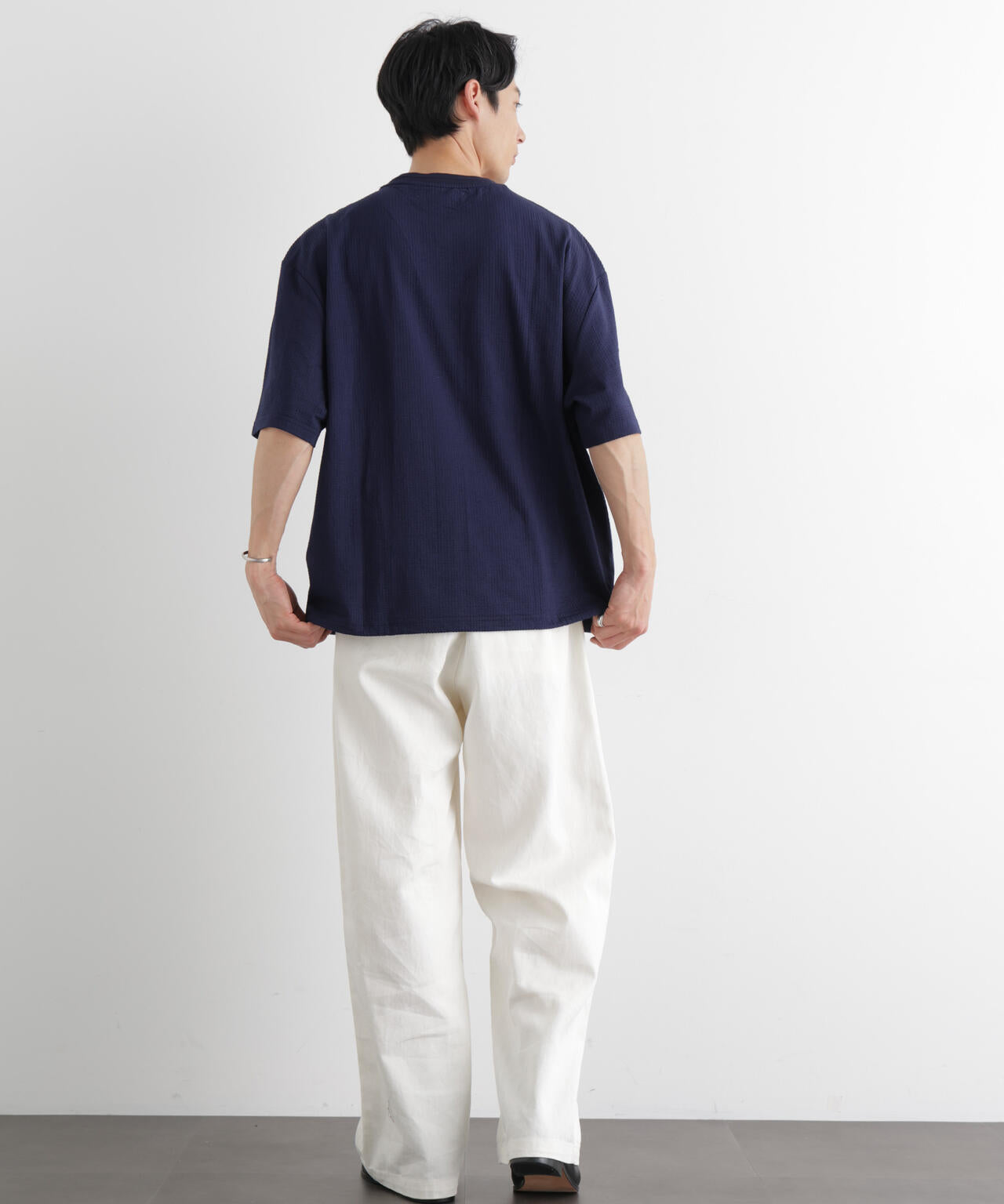 シルケットサッカーワイドTシャツ 半袖 6726124207