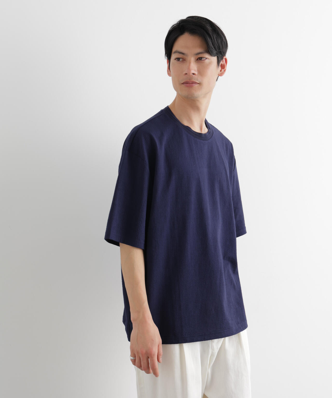 シルケットサッカーワイドTシャツ 半袖 6726124207