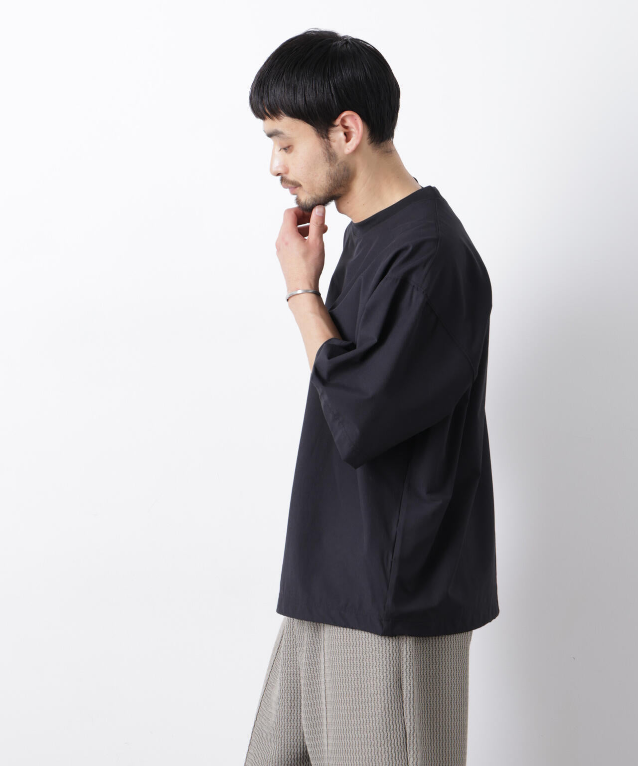 ストレッチワイドプルオーバー Tシャツ半袖(セットアップ可) 6726124208