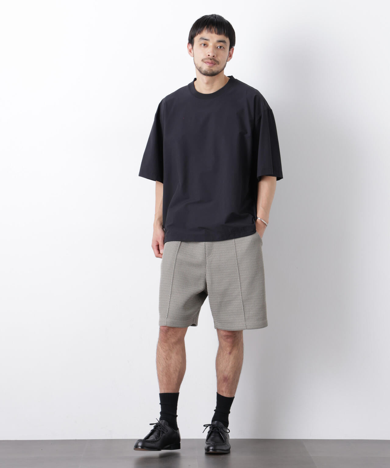 ストレッチワイドプルオーバー Tシャツ半袖(セットアップ可) 6726124208