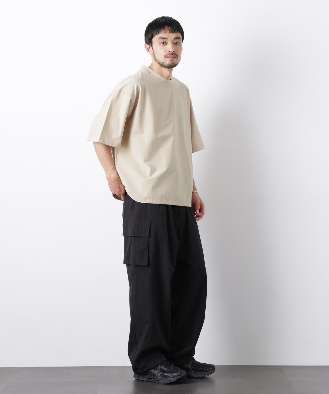 ストレッチワイドプルオーバー Tシャツ半袖(セットアップ可) 6726124208
