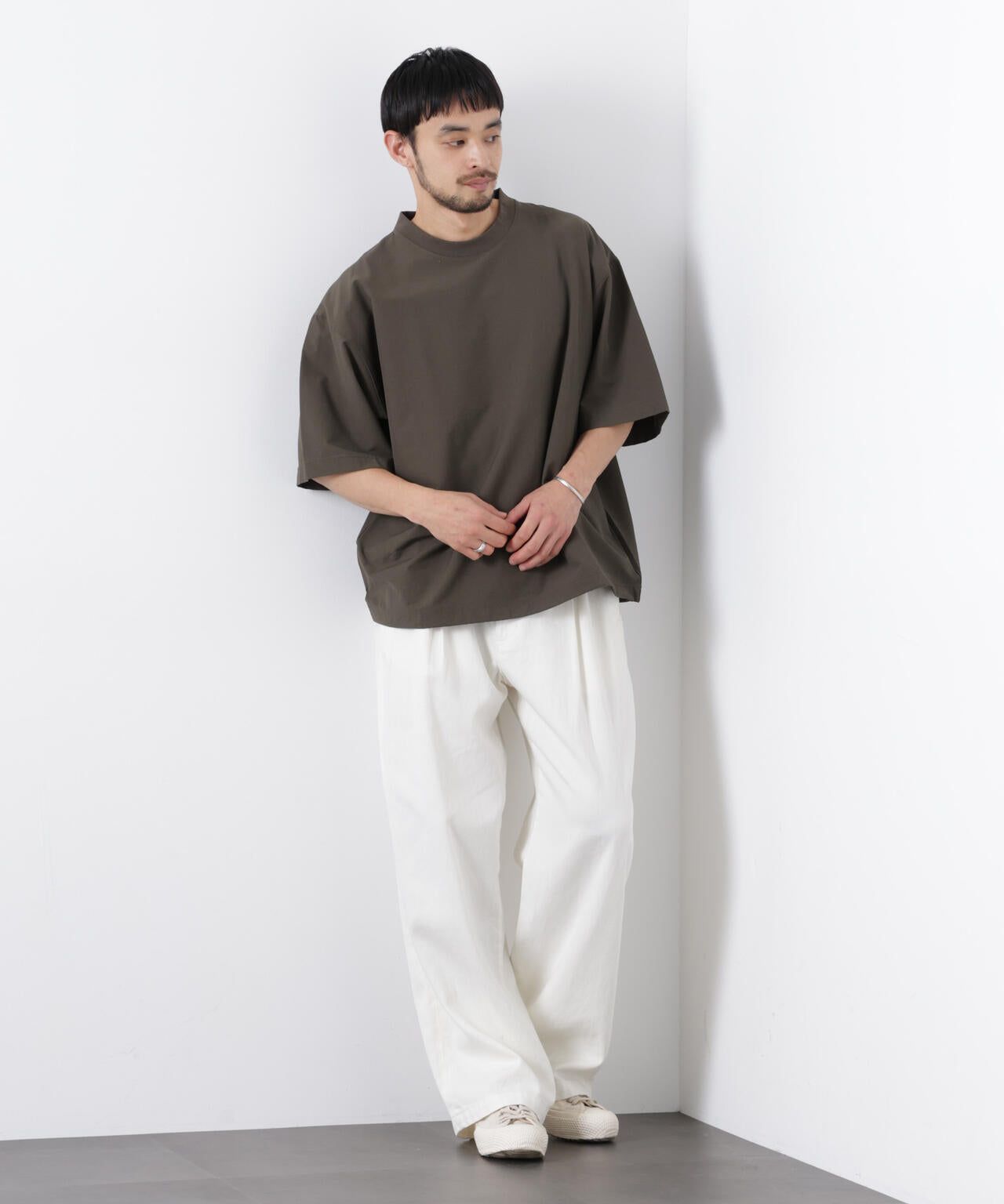 ストレッチワイドプルオーバー Tシャツ半袖(セットアップ可) 6726124208